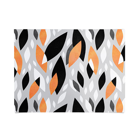 Elisabeth Fredriksson Falling Orange Leaves Poster