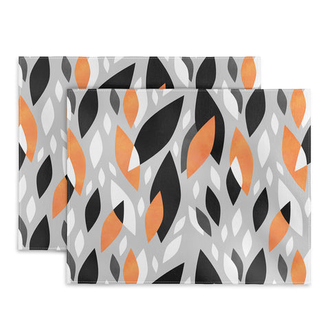 Elisabeth Fredriksson Falling Orange Leaves Placemat