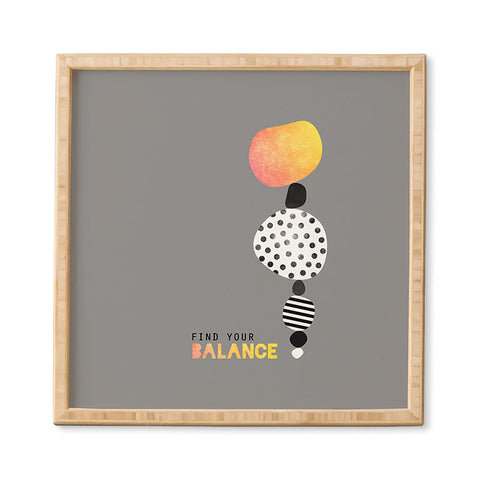 Elisabeth Fredriksson Find Your Balance Framed Wall Art
