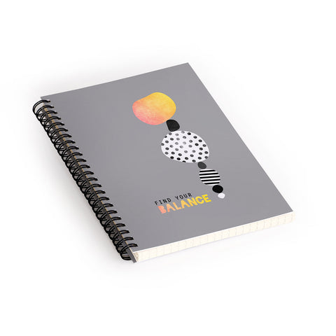 Elisabeth Fredriksson Find Your Balance Spiral Notebook