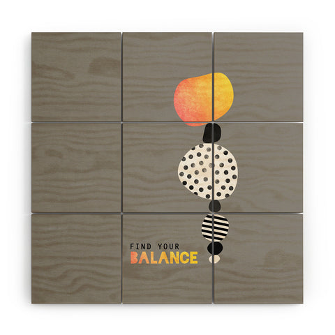 Elisabeth Fredriksson Find Your Balance Wood Wall Mural