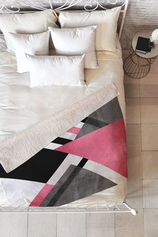 Elisabeth Fredriksson Foldings Fleece Throw Blanket