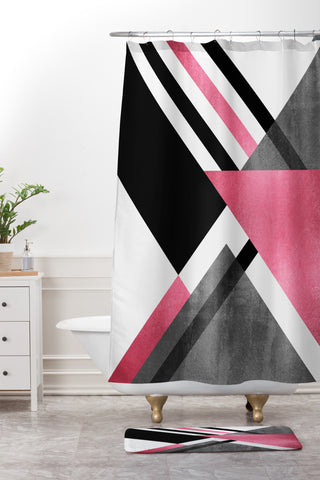 Elisabeth Fredriksson Foldings Shower Curtain And Mat