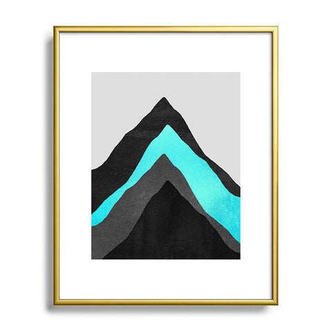 Elisabeth Fredriksson Four Mountains Metal Framed Art Print