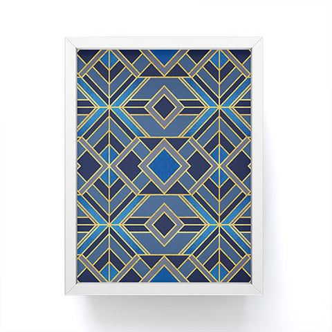 Elisabeth Fredriksson Geo Blue Framed Mini Art Print