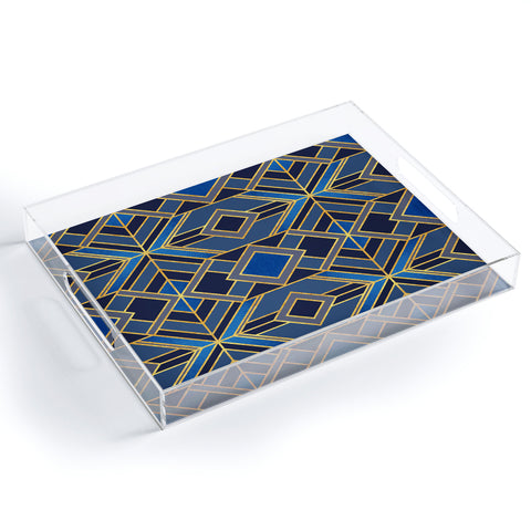 Elisabeth Fredriksson Geo Blue Acrylic Tray