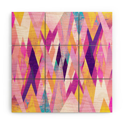 Elisabeth Fredriksson Geo Summer Wood Wall Mural