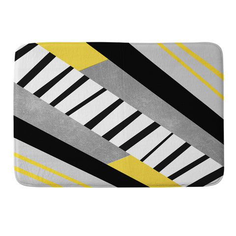 Elisabeth Fredriksson Geometric Combination 2 Memory Foam Bath Mat