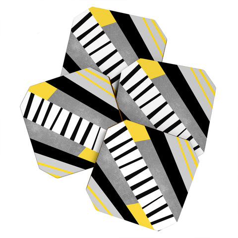 Elisabeth Fredriksson Geometric Combination 2 Coaster Set