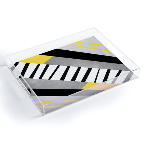 Elisabeth Fredriksson Geometric Combination 2 Acrylic Tray