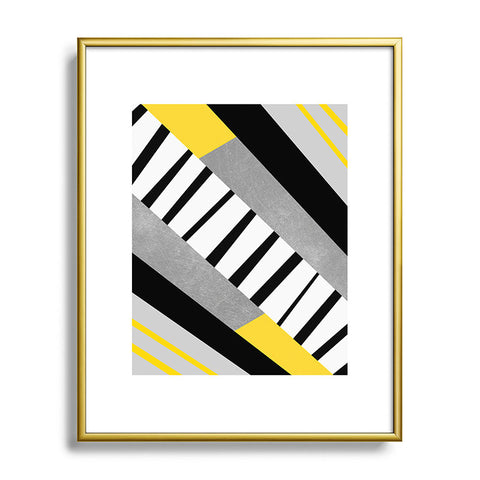 Elisabeth Fredriksson Geometric Combination 2 Metal Framed Art Print