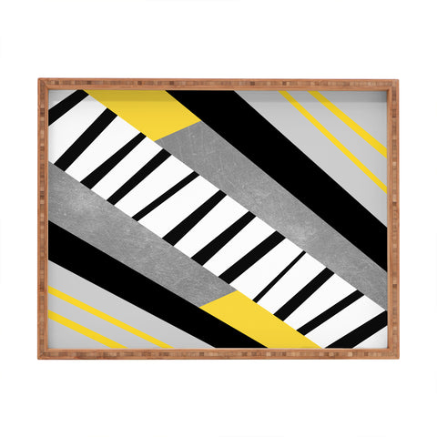 Elisabeth Fredriksson Geometric Combination 2 Rectangular Tray