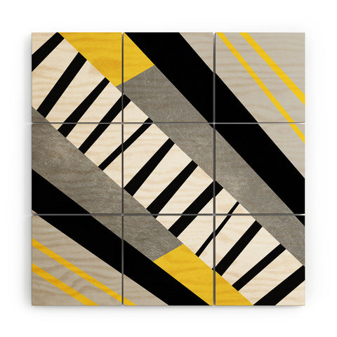 Elisabeth Fredriksson Geometric Combination 2 Wood Wall Mural