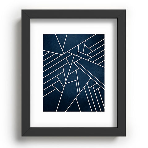 Elisabeth Fredriksson Geometric Navy Recessed Framing Rectangle