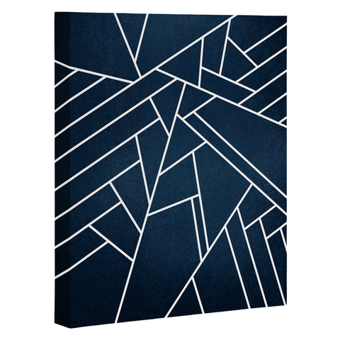 Elisabeth Fredriksson Geometric Navy Art Canvas