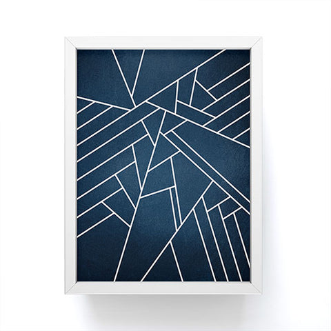 Elisabeth Fredriksson Geometric Navy Framed Mini Art Print