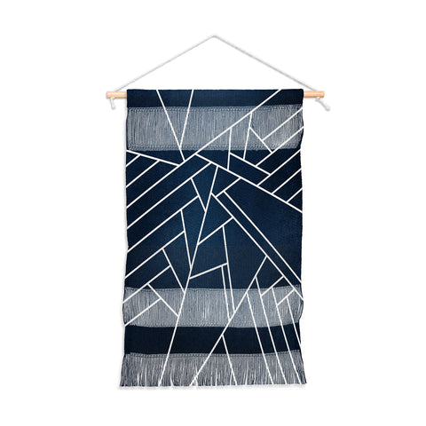 Elisabeth Fredriksson Geometric Navy Wall Hanging Portrait