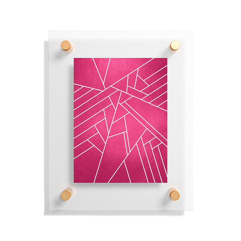 Elisabeth Fredriksson Geometric Pink Floating Acrylic Print