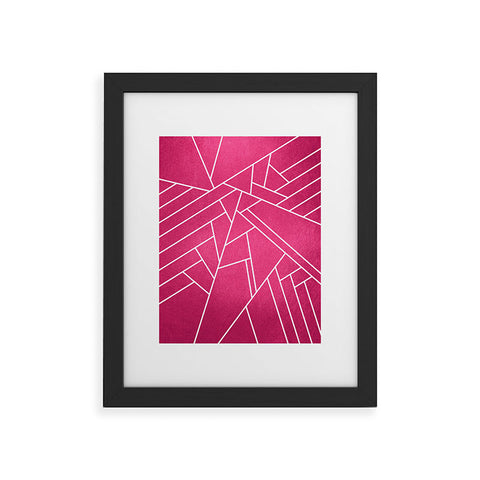 Elisabeth Fredriksson Geometric Pink Framed Art Print