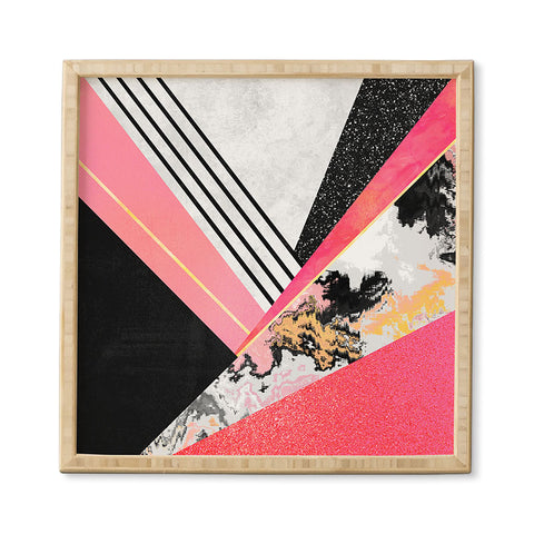 Elisabeth Fredriksson Geometric Summer Pink Framed Wall Art