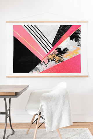 Elisabeth Fredriksson Geometric Summer Pink Art Print And Hanger