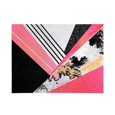 Elisabeth Fredriksson Geometric Summer Pink Poster