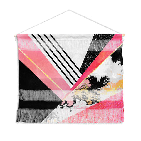 Elisabeth Fredriksson Geometric Summer Pink Wall Hanging Landscape