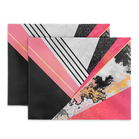 Elisabeth Fredriksson Geometric Summer Pink Placemat