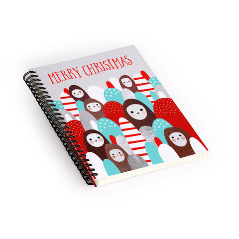 Elisabeth Fredriksson Gingerbread Spirits Spiral Notebook