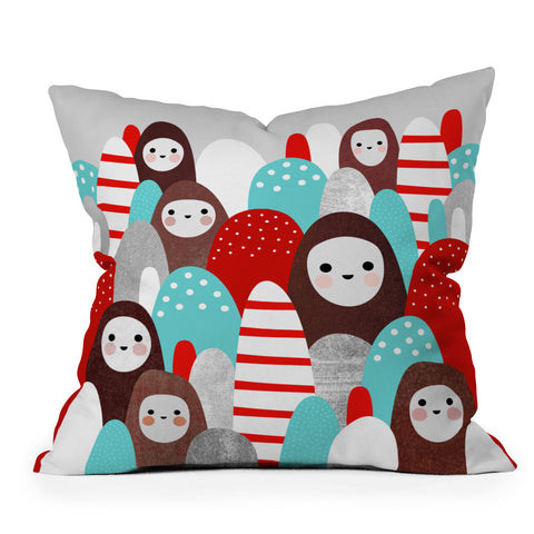 Elisabeth Fredriksson Gingerbread Spirits Throw Pillow