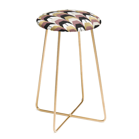 Elisabeth Fredriksson Gold Bullions Counter Stool