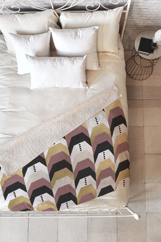 Elisabeth Fredriksson Gold Bullions Fleece Throw Blanket