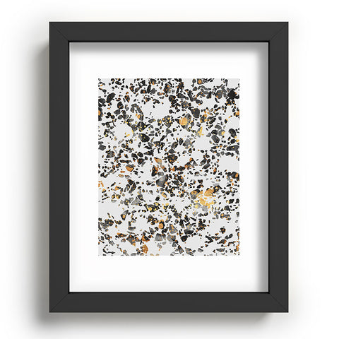 Elisabeth Fredriksson Gold Speckled Terrazzo Recessed Framing Rectangle