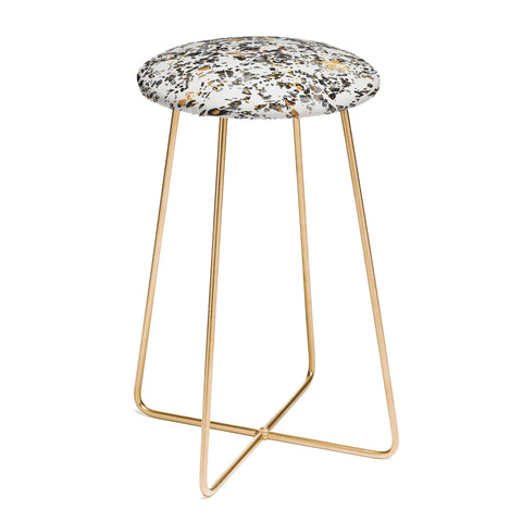 Elisabeth Fredriksson Gold Speckled Terrazzo Counter Stool