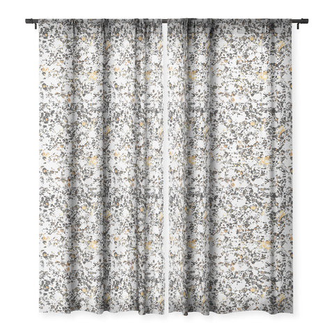 Elisabeth Fredriksson Gold Speckled Terrazzo Sheer Window Curtain