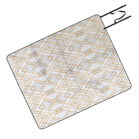 Elisabeth Fredriksson Golden Geo 2 Picnic Blanket