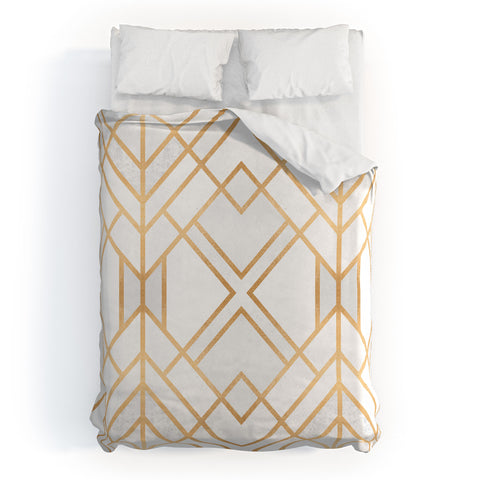 Elisabeth Fredriksson Golden Geo Duvet Cover