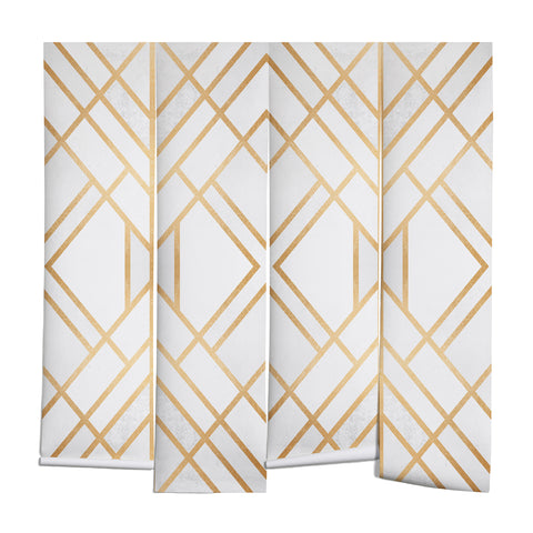 Elisabeth Fredriksson Golden Geo Wall Mural