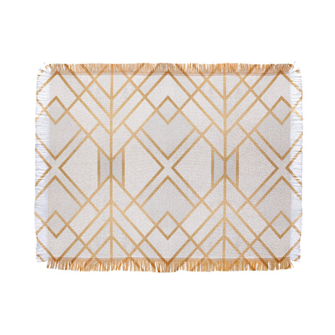 Elisabeth Fredriksson Golden Geo Throw Blanket