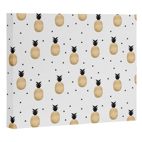 Elisabeth Fredriksson Golden Pineapples Art Canvas