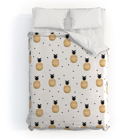 Elisabeth Fredriksson Golden Pineapples Duvet Cover