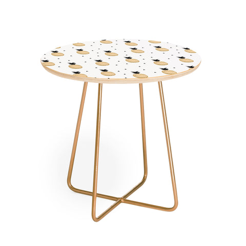 Elisabeth Fredriksson Golden Pineapples Round Side Table