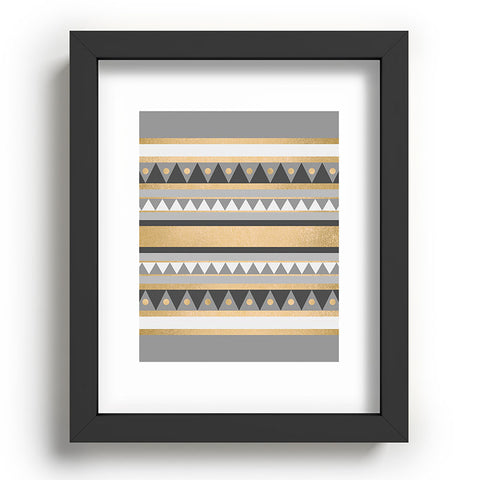 Elisabeth Fredriksson Golden Tribal Recessed Framing Rectangle