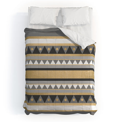 Elisabeth Fredriksson Golden Tribal Comforter