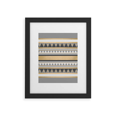 Elisabeth Fredriksson Golden Tribal Framed Art Print
