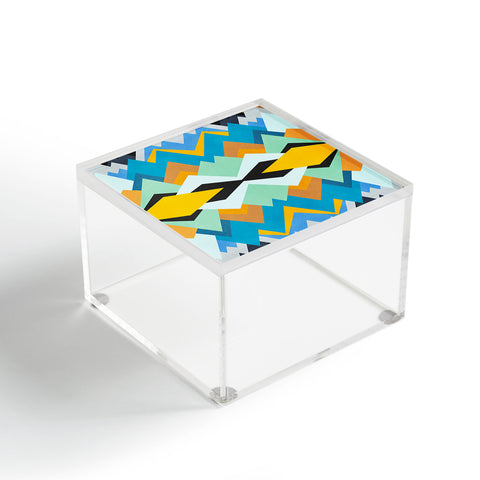 Elisabeth Fredriksson Golden Winter Pattern Acrylic Box