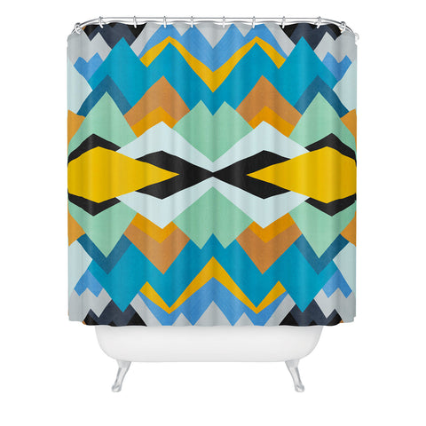 Elisabeth Fredriksson Golden Winter Pattern Shower Curtain