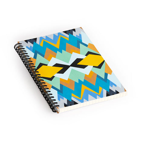 Elisabeth Fredriksson Golden Winter Pattern Spiral Notebook