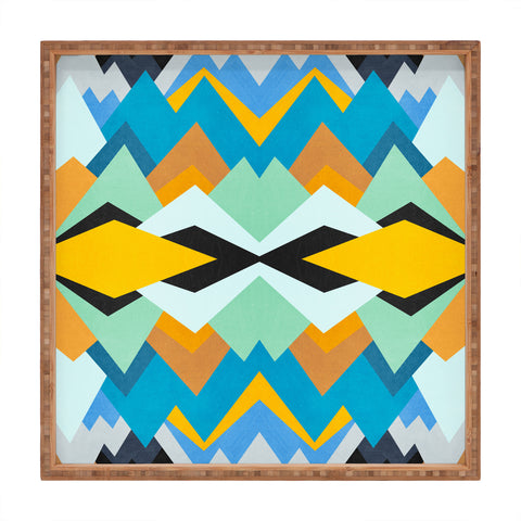 Elisabeth Fredriksson Golden Winter Pattern Square Tray