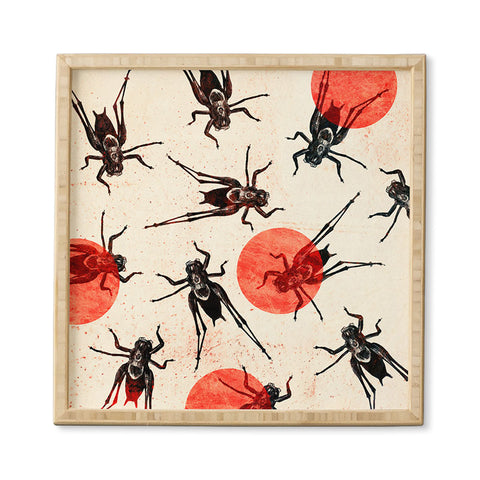 Elisabeth Fredriksson Grasshoppers Framed Wall Art